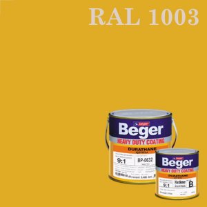 สีทาทับหน้าภายนอก RAL1003 ดูราเทน Signagelb ชุด กล