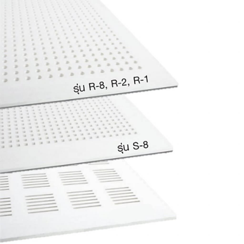 แผ่นยิปซั่มลดเสียงสะท้อน เอคโค่ บล็อค R-2