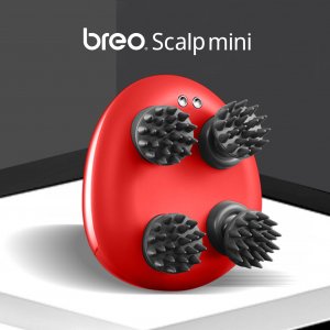 breo เครื่องนวดหนังศีรษะแบบพกพา รุ่น Scalp mini สีแดง