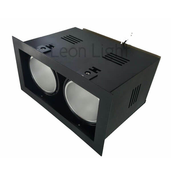 โคมไฟ DOWNLIGHT คู่แบบฝังฝ้า G-DL04 สีดำ