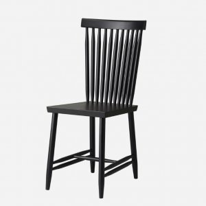เก้าอี้ไม้ Family chairs black no.2