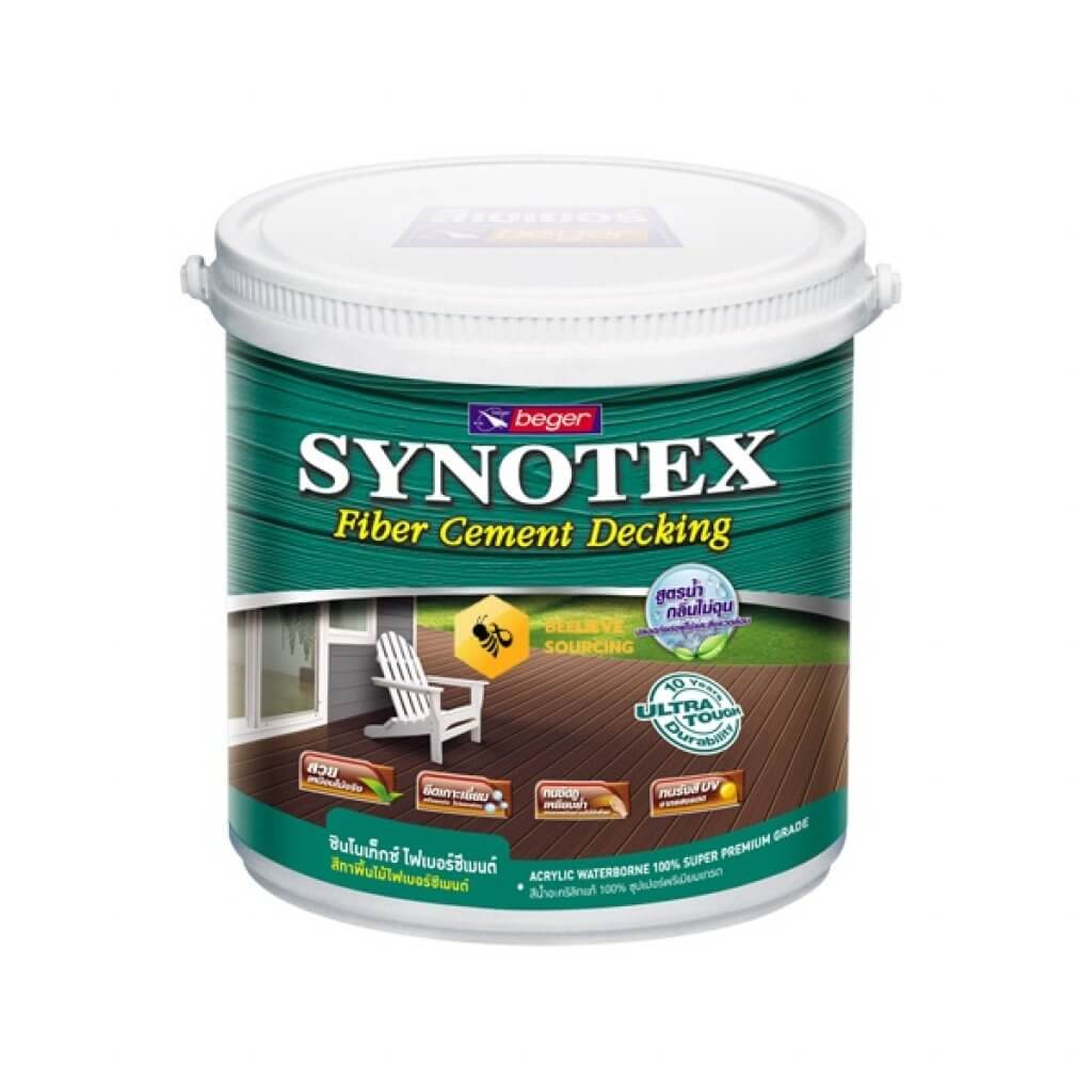Synotex Decking Fiber Cement สีทาพื้นไม้เทียม M-7xxx