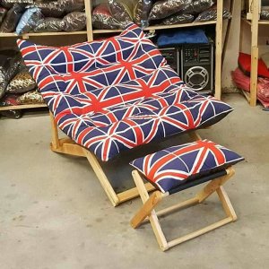 เก้าอี้นั่งเอน ลายธงชาติอังกฤษ
