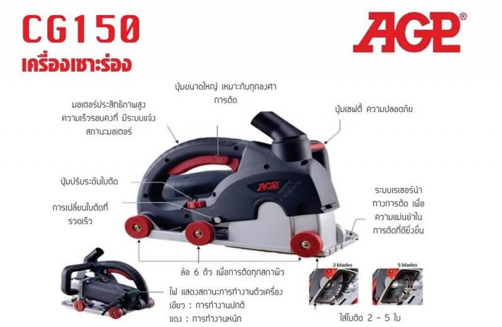 เครื่องเซาะร่องปูน CG 150 AGP