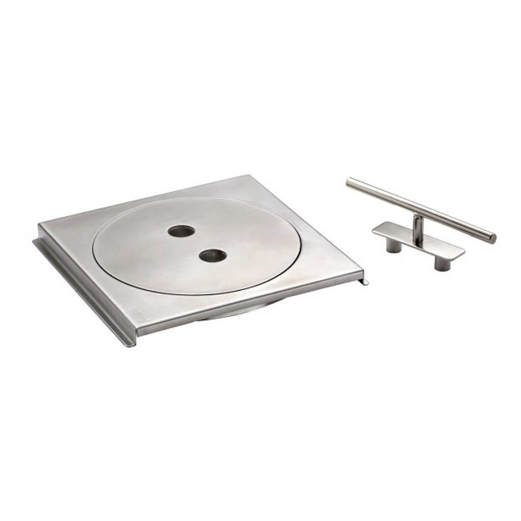 CT656U2(HM) ฝาปิดบ่อเกรอะสแตนเลสฝาเรียบ (หน้าแปลน 7.2นิ้ว)