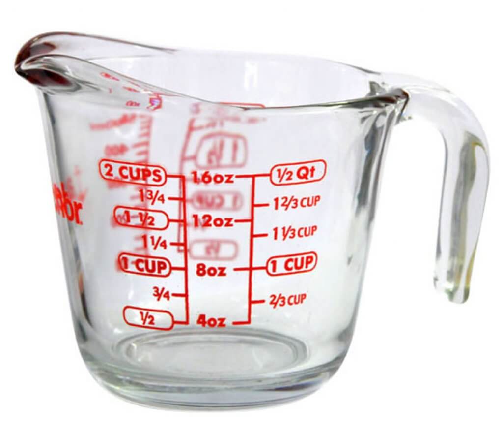 Anchor ถ้วยตวงแก้วขนาด16ออนซ์/500ml
