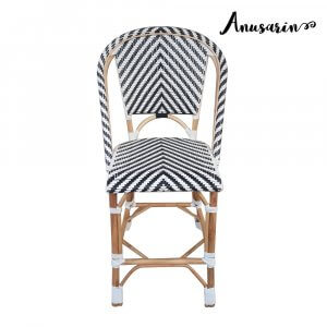 Anusarin เก้าอี้หวายทรงสูง High Chair 01-Black&White