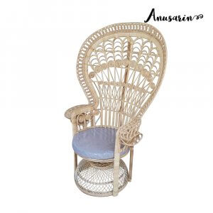Anusarin เก้าอี้หวาย Peacock Chair 03 สีธรรมชาติ-Natural