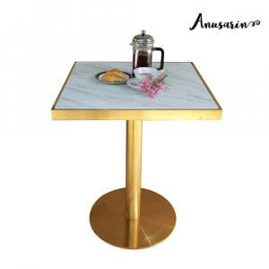 Anusarin โต๊ะรับประทานอาหาร 60 cm -Gold