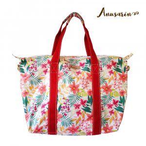 Anusarin กระเป๋าเดินทาง SOJOURN01 ผ้า canvas ลาย Floral