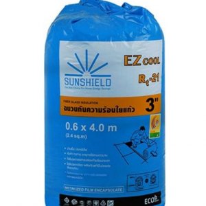 ฉนวนใยแก้วกันความร้อน SUNSHIELD 3 นิ้ว 0.6x4 ม.