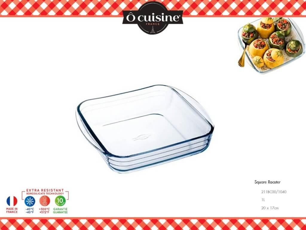 Ocuisine ถาดอบ ทรงสี่เหลี่ยมจัตุรัส 21x21ซม.
