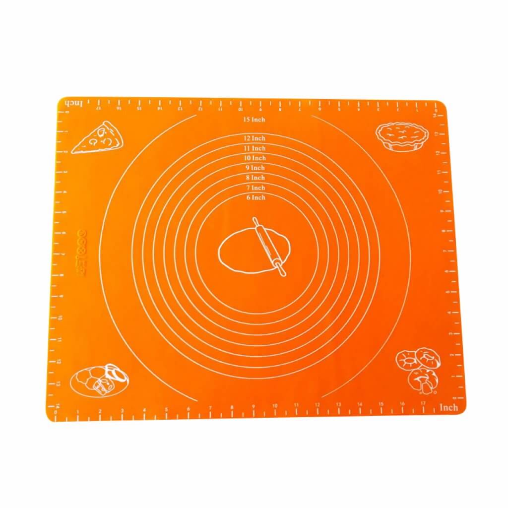 New Morning แผ่นรองนวดแป้งซิลิโคน ORANGE