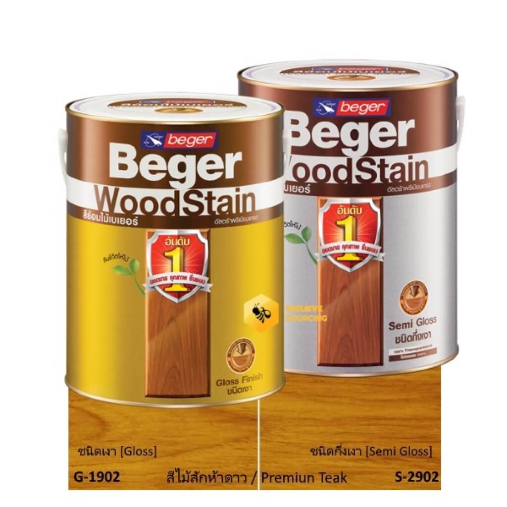 Beger WoodStain Premiun Teak สีย้อมไม้