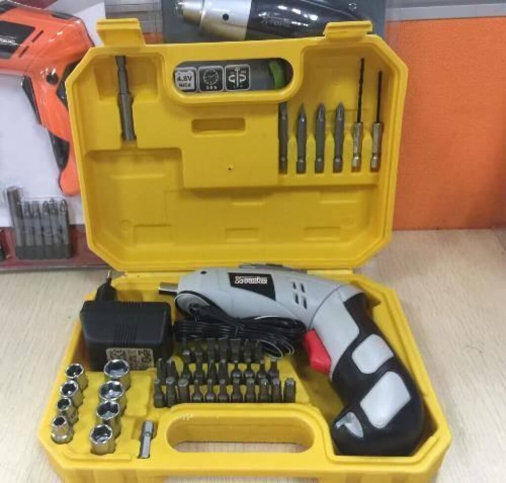 XPOWER ไขควงไร้สาย 4.8V พร้อมอุปกรณ์ 45 ชิ้น