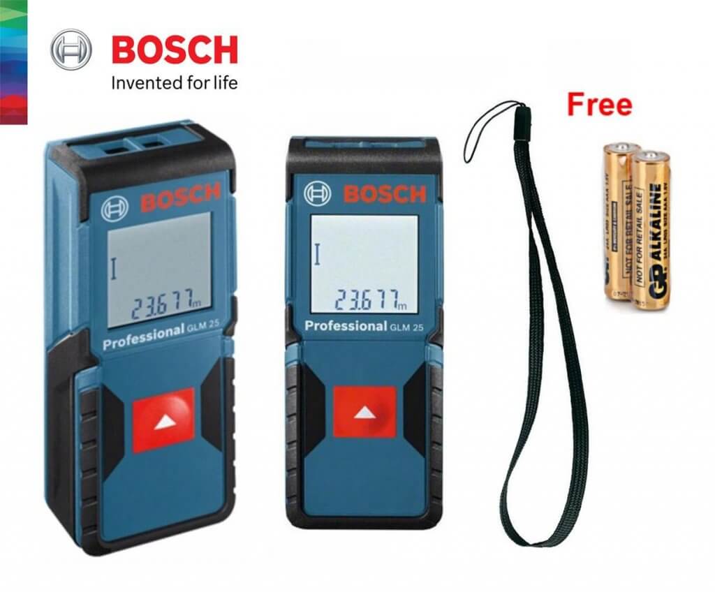 BOSCH เครื่องวัดระยะด้วยเลเซอร์ 25 เมตร รุ่น GLM 25