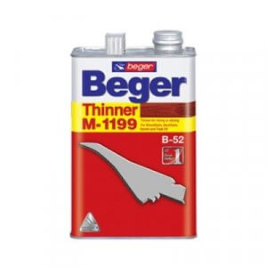 Beger Thinner M-1199 สำหรับผสมสีย้อมไม้ 1/4แกลลอน