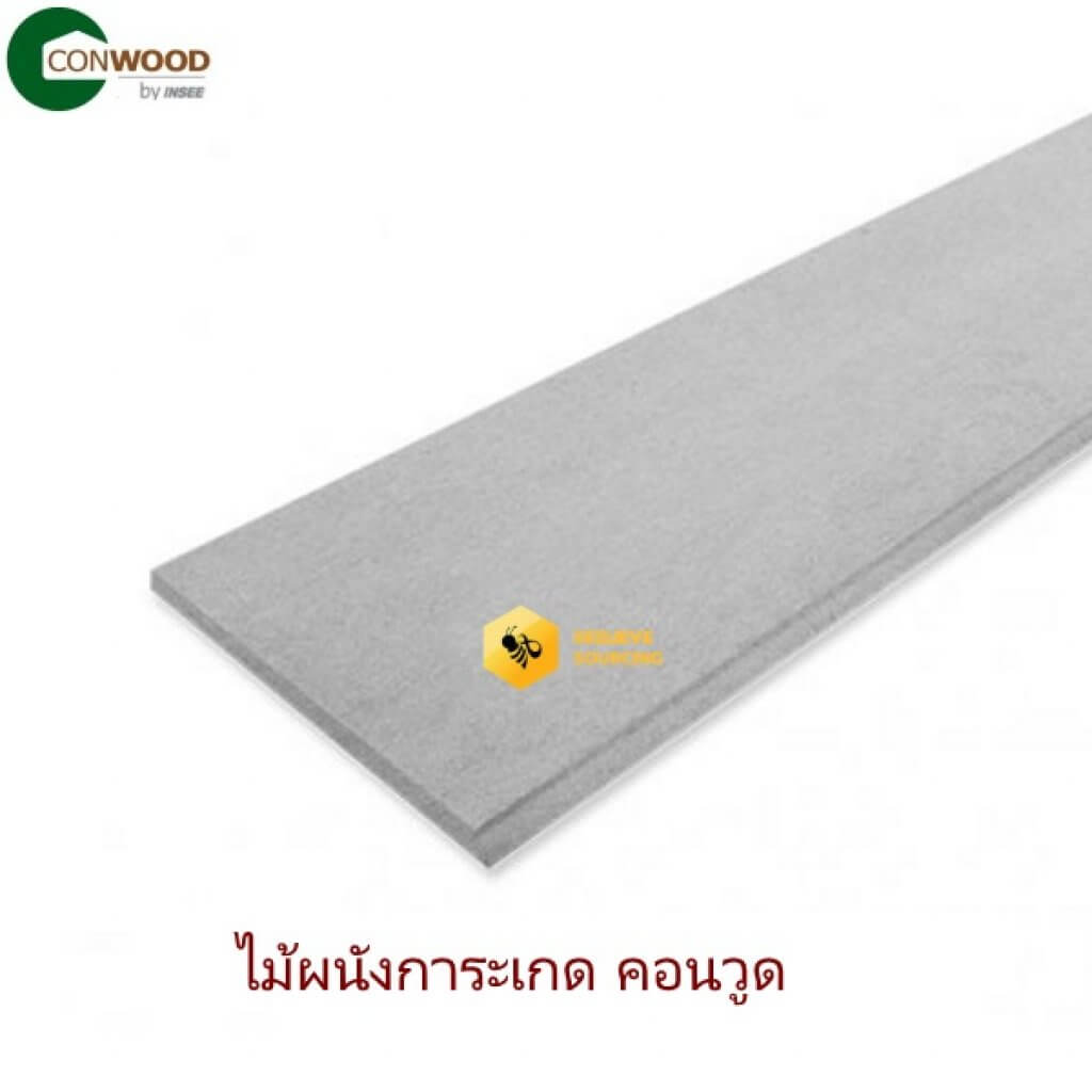 ไม้ผนังการะเกดคอนวูด 6นิ้ว 0.8x305 ซม.