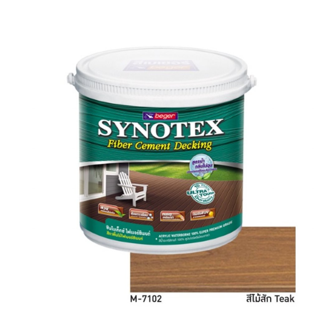 Synotex Decking Fiber Cement สีทาพื้นไม้เทียม M-7102