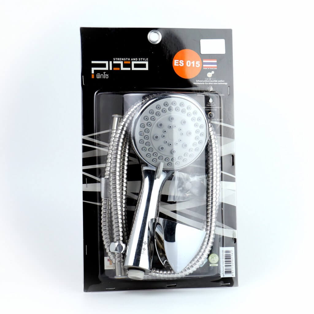 PIXO - ชุดฝักบัว สีโครเมี่ยม รุ่น ES 015 ปรับ 3 ระบบ
