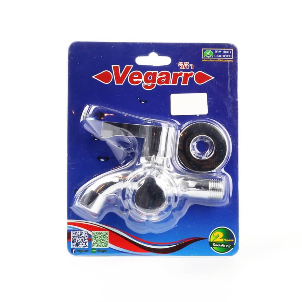 ก๊อกติดผนัง 2 หัว Vegarr รุ่น VNS907