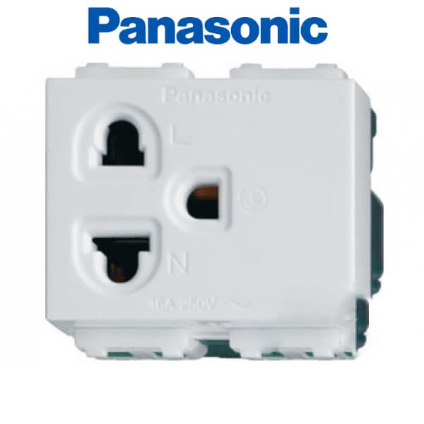 เต้ารับเดี่ยวมีกราวด์ Panasonic WEG1191K รุ่นใหม่ Full-Color Wide Series