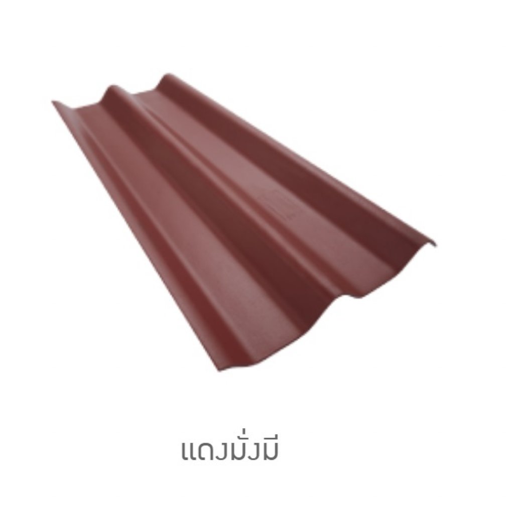 ลอนคู่ตราเพชร 5 มิล สีแดงมั่งมี