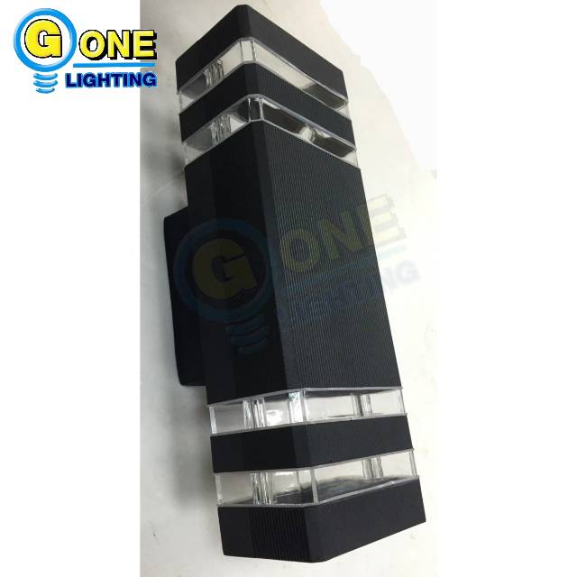 โคมไฟผนังภายนอกกระบอกขึ้นลง G-DCO-SZ3408A-BK