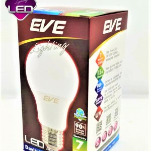 1 ดวง หลอดBulb LED รุ่น A60 TD 7W Daylight E27 แสงขาว EVE