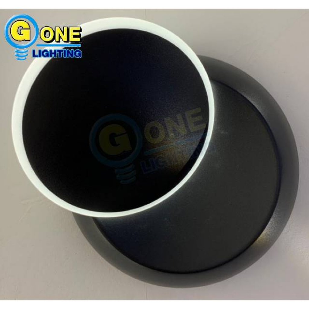 โคมไฟผนังภายนอกกลม G-DCO-6037-5W-BK-WW