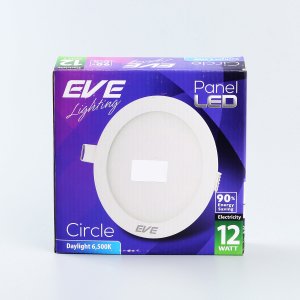 โคมพาเนลไลท์ LED หน้ากลม EVE รุ่น Circle12W Daylight