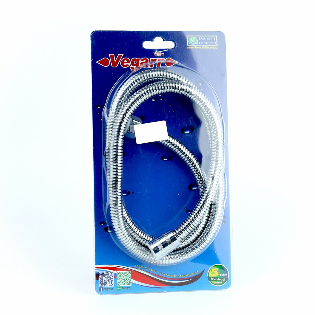 Vegarr สายฝักบัวสแตนเลสยืดได้ 1.2เมตร