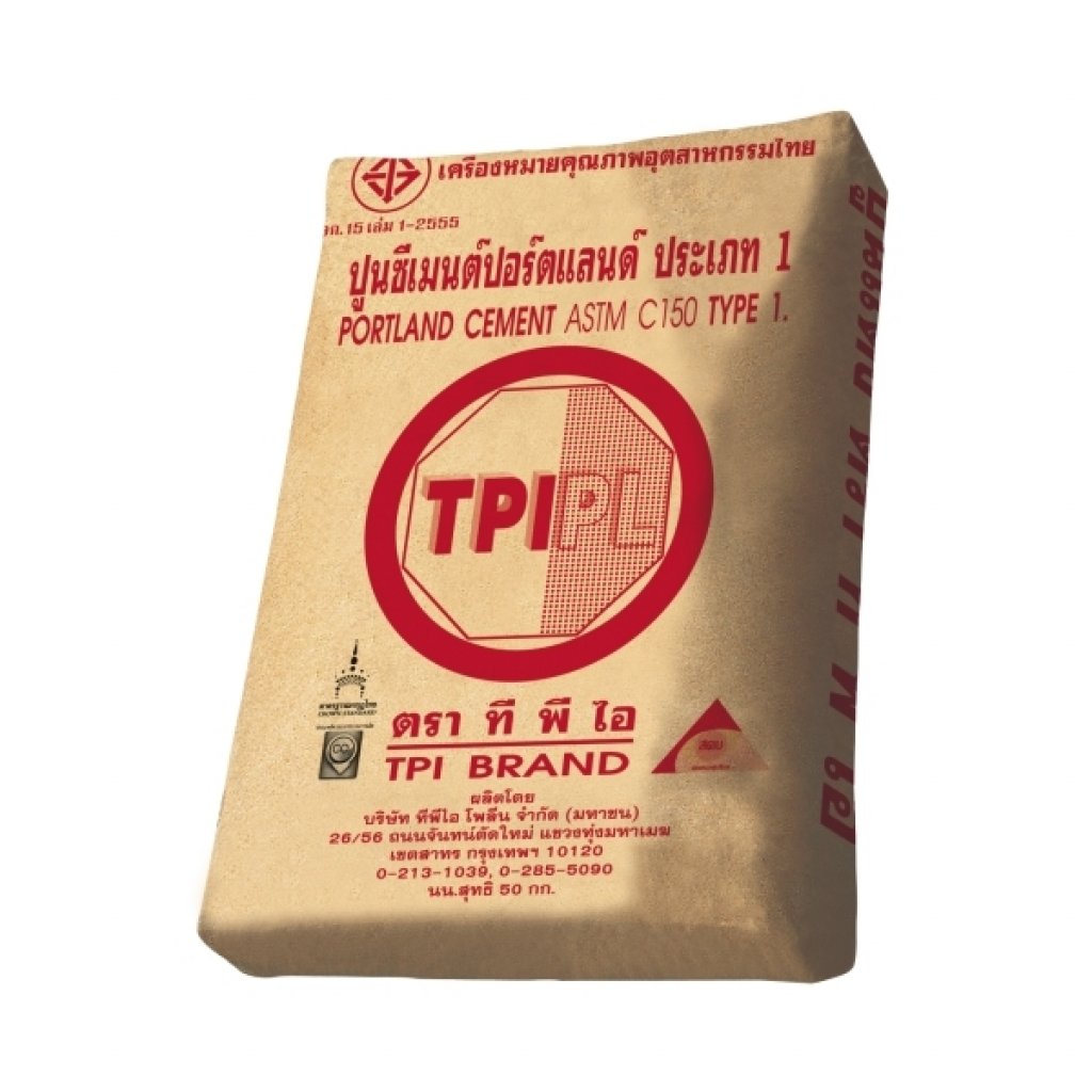 ปูนซีเมนต์ปอร์ตแลนด์ประเภท 1 ตราทีพีไอสีแดง