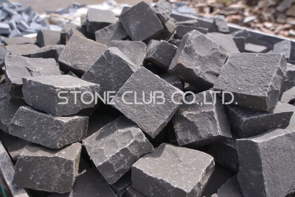 หินลูกเต๋าแบล็คบะซอลต์ | cobblestone black basalt - Image 3