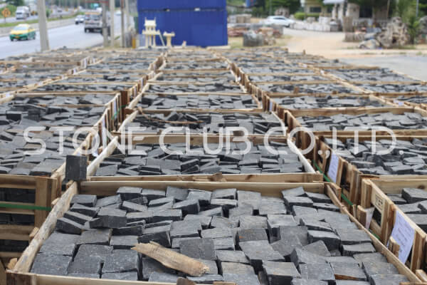 หินลูกเต๋าแบล็คบะซอลต์ | cobblestone black basalt - Image 4