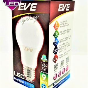 1 ดวง หลอด Bulb LED รุ่น A60 TD 9W เดย์ไลท์ E27 แสงขาว EVE