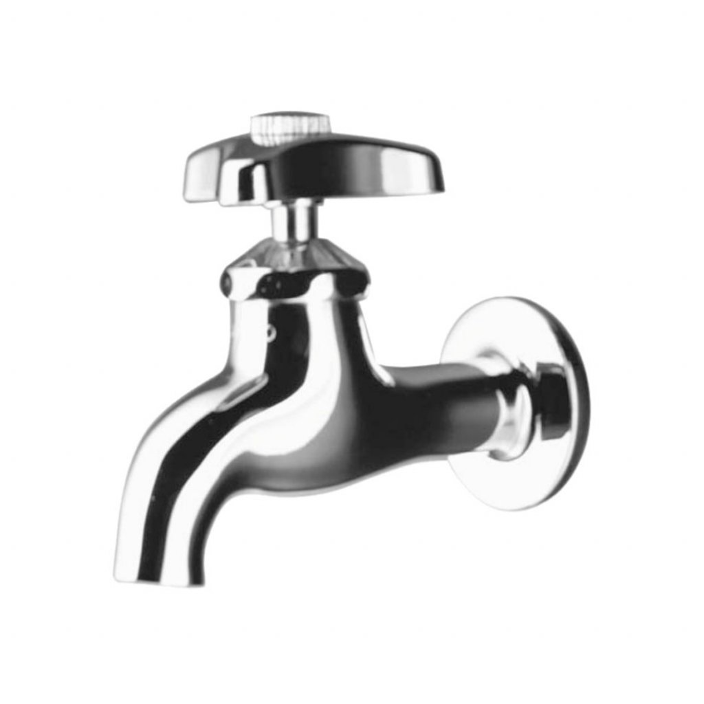 CT170C6(HM) ก๊อกเดี่ยวติดผนังคอสั้น (วาล์วยาง) รุ่น นิว เซนจูรี