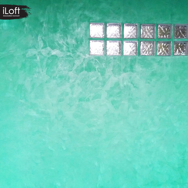 iLoft Box Set ปูนขัดมันตกแต่งผนัง สูตรน้ำ สี Emerald green 7 KG. - Image 6
