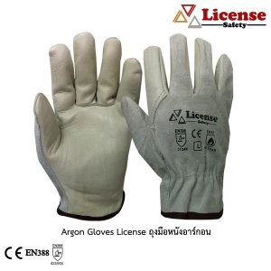 ถุงมือหนังอาร์กอน License 5คู่ ไซต์ L