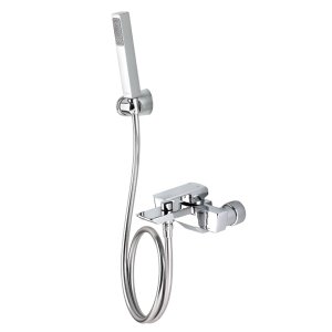 TOTO TX471SK ก๊อกผสมอ่างอาบน้ำ+ยืนอาบชนิดติดผนัง+ชุดฝักบัวสายอ่อน