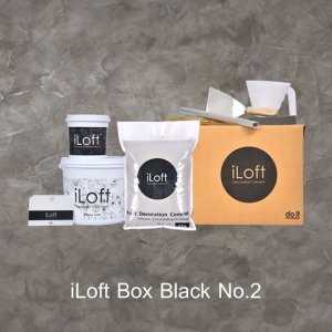 iLoft Box Set ปูนขัดมันตกแต่งผนัง สูตรน้ำ สี ลอฟท์ No.2 Natural 7 KG.