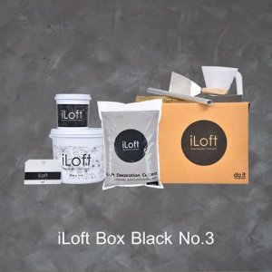 iLoft Box Set ปูนขัดมันตกแต่งผนัง สูตรน้ำ สี ลอฟท์ No.3 Natural 7 KG.