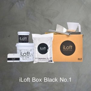 iLoft Box Set ปูนขัดมันตกแต่งผนังสูตรน้ำ สี ลอฟท์ No.1 Natural 7 KG.