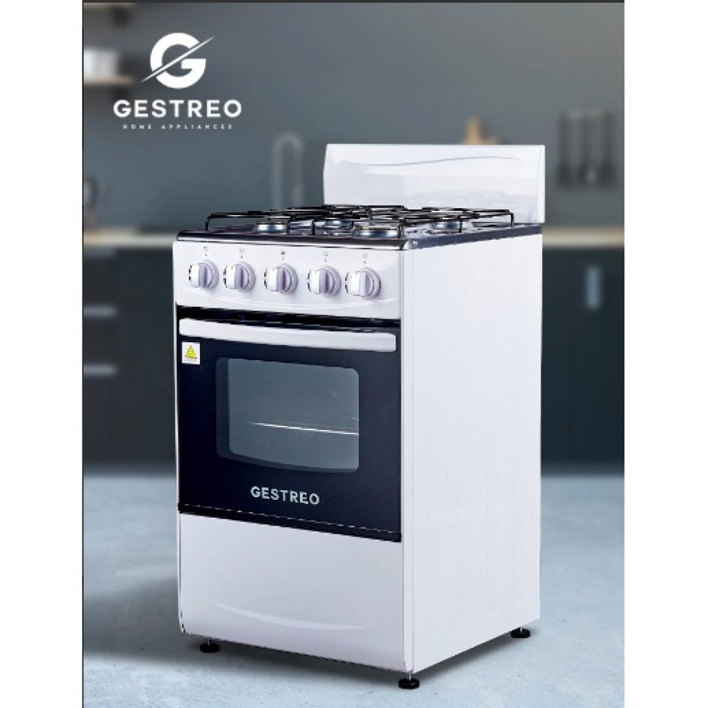 GESTREO เตาแก๊ส 4 หัว พร้อมเตาอบ รุ่น GS-K50-Q01W
