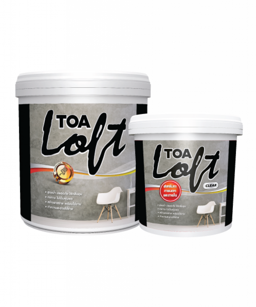 TOA ลอฟท์ ภายใน สีลอฟท์ ปูนฉาบ ชุด10กก.