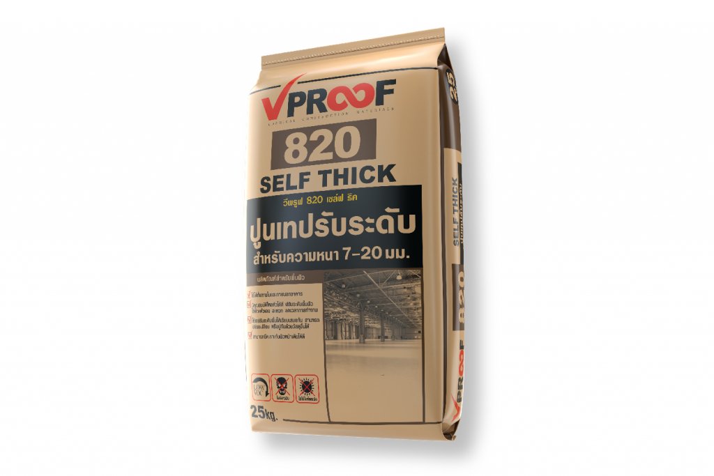 VPROOF 820 SELF THICK ปูนเทปรับระดับ 25 กก.