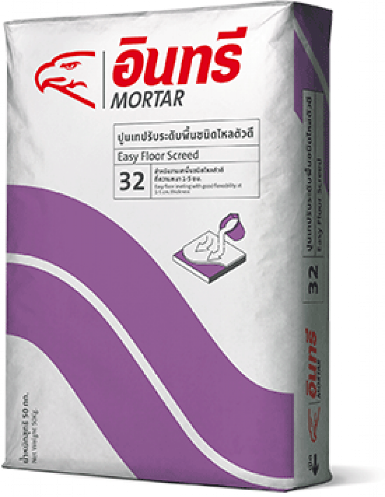 ปูนเทปรับระดับพื้นชนิดไหลตัวดี อินทรีมอร์ตาร์ 32