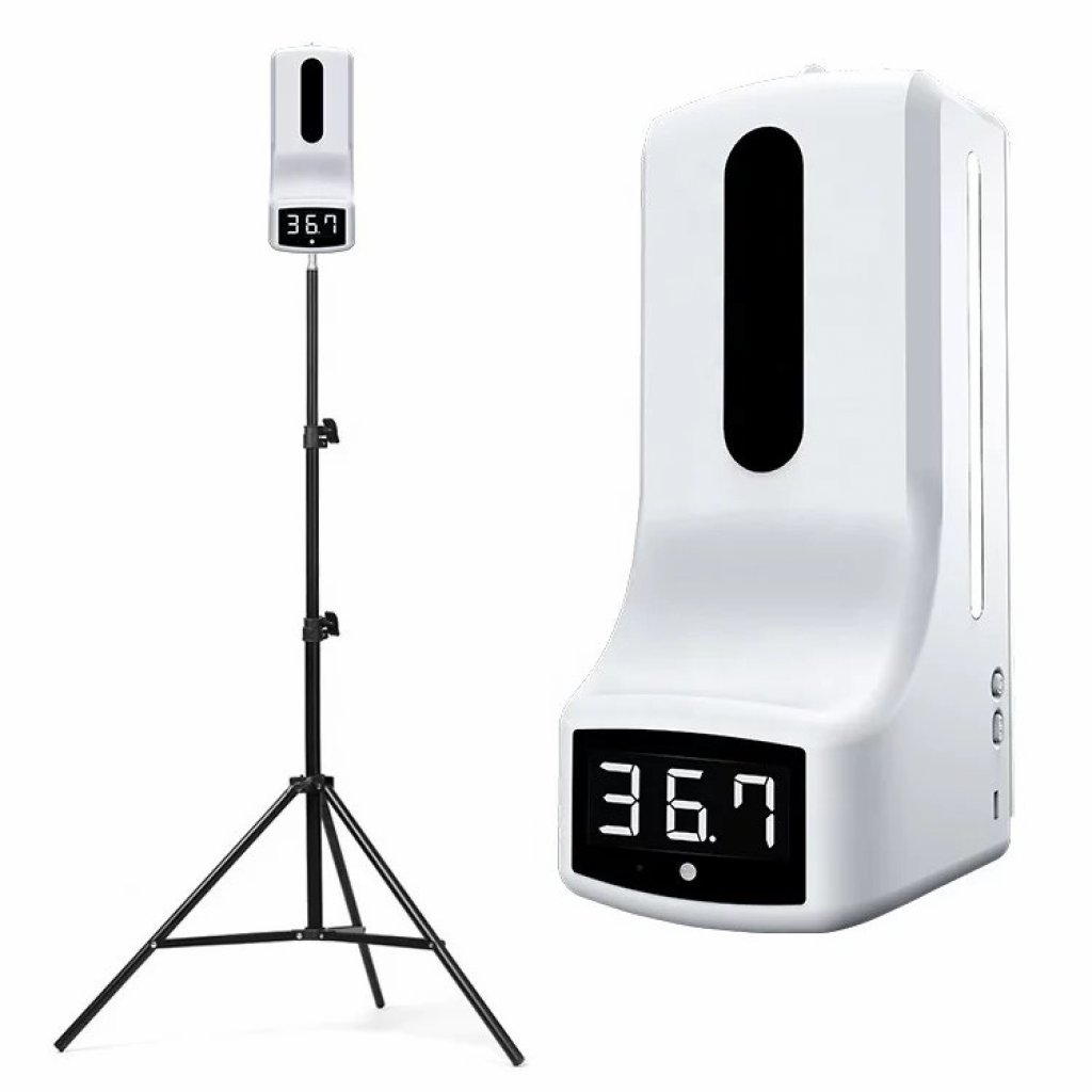 เครื่องจ่ายแอลกอฮอล์ พร้อมที่วัดอุณหภูมิอินฟราเรด รุ่นK9-PRO