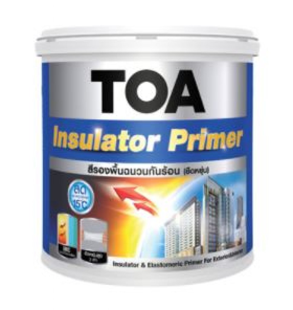 TOA อินซูเลเตอร์ สีรองพื้นยืดหยุ่นสะท้อนความร้อน ขนาด 18 ลิตร