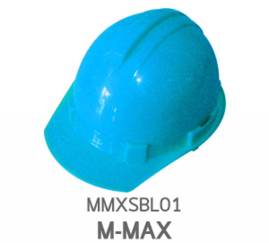 หมวกนิรภัย ABS ยี่ห้อM-MAX สีฟ้า